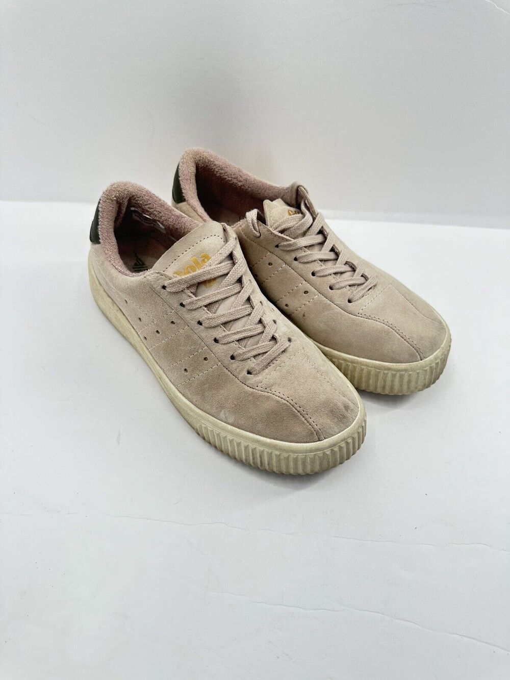 Gola Pink Suede Lace Up Sneakers Sz 7